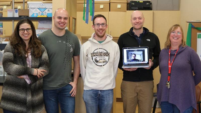   CSOE members Victoria Russell, Dominic Caputo, Christopher Sandford, Kevin Klunder, and Shelley Minteer.