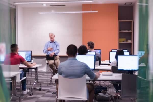 Students in a classroom