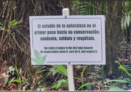 Sign at El Verde Field Station