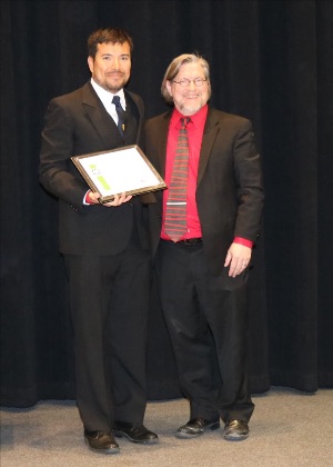 Research Assistant Professor and Ambassador Daniel Mendoza (left)