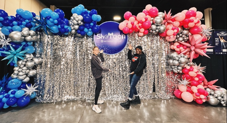 Annabel and Emily at She Tech Explorer Day 2024